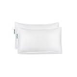 Choice Hotels Luminesse Hypoallergenic 20x28 Inches Luxury Back Pillow for Positioners and Firm Pillow for Side Sleepers, Standard Pillows Queen Size Set of 2, White