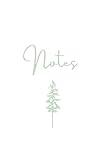 Sage Serenity: Notebook - Pine Tree - 200 Pages: Matte Cover