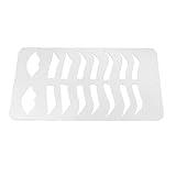 Brow Lips Template, Eyebrow Practice Stencil Easy to Grab Reusable Soft Bendable for Tattoo Artists