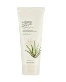 The Face Shop Herb Day 365 Master Blending Cleansing Cream Aloe & Green Tea | Formulated with Fresh Aloe & Green Tea Extract for Skin Hydrating & Soothing | Oil Enriched & Naturally Derived, 5.7 Fl Oz