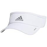 adidas Superlite, Sun Visor Hat for Women, Sport Performance, Outdoor Activities, White/Silver Reflective/2.0, One Size