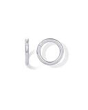 PAVOI Titanium Clicker Hoop Earrings for Women Men | Hinged Huggie Earring | Cartilage Helix Nose Ring Septum Piercing Jewelry 16 Gauge | 6 mm Diameter | 1.2 mm Thick
