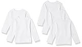 Amazon Essentials Boys' Long-Sleeve T-Shirts (Previously Spotted Zebra), Pack of 5, White, Medium
