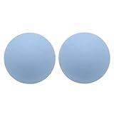 Hard Lacrosse Ball Massage Ball Therapy. Firm Trigger Point Massager Tool for Deep Tissue Yoga Physiotherapy Myofascial Release Muscle Relax Plantar Fasciitis Pain Relief (2 Pack) (Blue)