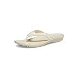 Crocs Women Kadee II Flip Flops | Sandals for Women, Winter White, 11 Women