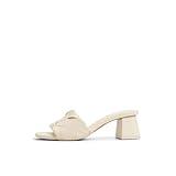 Call It Spring Women's Dreaamy Heeled Sandal, Ice, 6