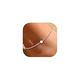 ChicSilver 925 Sterling Silver Hypoallergenic Boho Beach Foot Chain Adjustable Dot Round Circle Ankle Bracelet Bohemian Barefoot Jewelry for Women