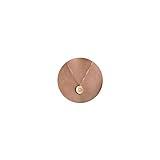 VRIUA Sun Necklace for Women 14k Gold Plated Dainty Disc Sun Pendant Gold Coin Necklace Minimalist Simple Jewelry