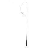 HORZE 67" Lightweight Horse Carriage Driving Whip with 29" Lash | Rubber Grip Handle - Black - 67 in