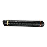 Generic COE 33 Colored Glass Rods – Black – 1 Pound Borosilicate Glass for Lampworking, Glassblowing, Jewelry Making, and Crafts – High Thermal Resistance (Various Thicknesses) [1LB]