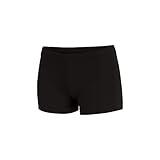Chassé Girls Boy-Cut Cheerleading Briefs, Soft Mid-Rise Athletic Shorts (YS, Black)