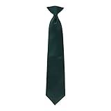 boxed-gifts Boys Clip on Tie Solid Neck Tie for Toddlers, Kids and Teens Up to 15 Years Old