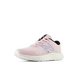 New Balance 520 V8 Lace-up Running Shoe, Mid Century Pink/Team Sky Blue/Black, 4 US Unisex Big Kid
