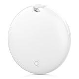 Luggage Tracker, Key Finder, Smart Bluetooth Tracker Pairs with Find My (iOS Only), Item Locator for Wallets, Keys，Louder Alert, Replaceable Battery (White)