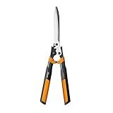 Fiskars 23" Hedge Shears, Hedge Clippers with PowerGear2 Technology that Multiplies Power for Less Effort, Garden Shears with SoftGrip Handles and Shock-Absorbing Bumpers