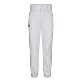 Under Armour Boys' Pre-School UA Baseball Pants 5 White