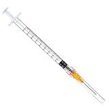 25G 5/8 In - 50 Pack 1ml/1cc Industrial Scientific Lab Utensils, Individual Package