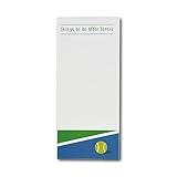 Racquet Inc - Magnetic Tennis Notepad - Gift-Ready To-Do List Pad with Chipboard Backing - 50 Sheets for Grocery, Reminders & Daily Tasks – 8” x 3.5”