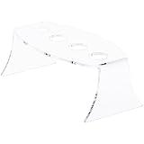 Plymor Clear Acrylic Wine Bottle Stopper Display Riser, 2.5" H x 6.5" W x 3" D (3 Pack)