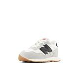 New Balance Kids 237 Bungee Sneaker, WHITE/BLACK, 9.5 W Toddler (1-4 Years)