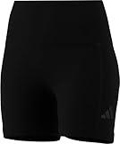 adidas Women's All SZN Ribbed High-Waisted Bike Shorts, Black/Black