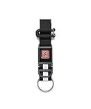 Chrome Industries Mini Buckle Keychain – Quick-Release Seatbelt Closure Keyholder – Black