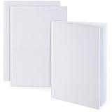 Paper Junkie 3 Pack 7x10 inch White Blank Hardcover Books for Kids, Unlined Scrapbook and Journal - 18 Sheets/36 Pages Each - Blank Books for Kids to Write Stories