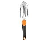 Fiskars Trowel - Heavy Duty Gardening Hand Tool with Hang Hole - For Digging and Planting - Rust Resistant Cast Aluminum - Ergonomic Handle and Comfort Grip - Gardening Tools for Yard