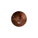 Turandoss Heart Initial Necklaces for Women, Dainty 14K Gold Plated Letter D E Initial Pendant Necklace with Heart Love Jewelry Birthday Gifts for Women Wife Mom