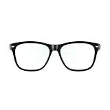 Amazon Echo Frames, an Alexa device (newest model), Smart glasses with Alexa, Square frames in Classic Black with blue light filtering lenses
