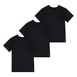 POLO RALPH LAUREN Boys' Multi-Pack Short Sleeve Undershirt, Black 3-Pack