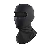 2THESTARS Ski Mask Balaclava with High Elasticity, Shiesty Mask, Quick-Dry Fabric, Suitable for All Seasons, Windproof Sun Protection for Motorcycle Riding, Unisex, One Size Fits All - Black