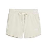 PUMA Womens Essential Elevated 5 Inch Shorts Casual Bottoms Casual Comfort Technology - White - Size XS