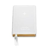 Let's Make Memories Personalized Bible - Catholic Bible - New & Old Testament - White - Gift of Faith - Customized with Message - 9.4" L x 6" W