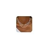 Freekiss Silver Herringbone Necklace for Women, Layered 925 Sterling Silver Necklace for Women Simple Dainty Cuban Rope Snake Link Chain Necklace Set Chunky Choker Silver Womens Jewelry Gifts