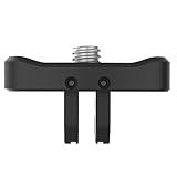 FEICHAO 1/4 Screw Magnetic Foldable 2-Card Adapter Base Compatible with Osmo Pocket 3 Selfie Stick Extension Accessories (Base)