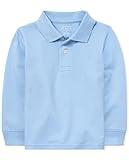 The Children's Place boys And Toddler Long Sleeve Pique School Uniform Polo Shirt, Brook Single, 4T US