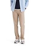 Dockers Men's Straight Fit Signature Lux Cotton Stretch Khaki Pant-Creased, Timberwolf, 34W x 32L