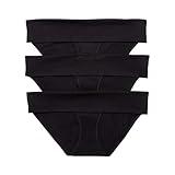 Motherhood Maternity Women's 3 Pack Maternity Panties – Foldover and Bikini Style Underwear for Pregnancy, All Black Pack, Large