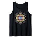 Geometrical Flower of Life Spiritual Mandela Gift Idea Tank Top