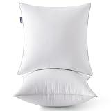 MIULEE 20 x 20 Pillow Inserts (Set of 2) -Throw Pillows for Couch Sofa with 100% Cotton Covers