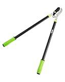 VEVOR Loppers for Tree Trimming, 32 inch Garden Anvil Trimmer with Compound Action, Sharp Steel Blade, Heavy Duty Tree Branch Cutter Up to 2 inch Dia Cut Capacity, Ergonomically Designed Handles