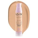 NYX PROFESSIONAL MAKEUP Bare With Me Concealer Serum, Concealer Makeup For Up To 24Hr Hydration - Beige