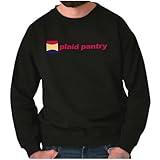 Brisco Brands Plaid Pantry Store Minimalist Logo Sweatshirt for Men or Women
