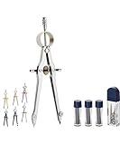 Mr. Pen- Professional Compass for Geometry, Extra Lead, Metal Compass, Compass, Compass Drawing Tool, Drawing Compass, Drafting Compass, Compass for Students, Compass Geometry, Back to School Supplies
