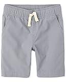 The Children's Place boys Pull On Jogger Shorts, Fin Gray, 6