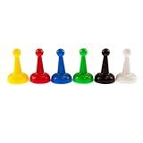 Super Z Outlet Assorted 1" Inch Multi-Color Pawns Pieces for Board Games, Component, Tabletop Markers, Arts & Crafts - Pack of 24