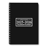 Monthly Planner Jan 2025 - Dec 2026, Monthly Planner for 24 Monthes, 9×11 Inch, Teacher Planner, Hard PVC Cover, Spiral Bound, Time Management Calendar, Perfect for School & Office