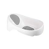 Boon Soak 3 Stage Baby Bathtub - Baby Bath Tub with Three Support Positions for Newborn to Toddlers - Color Changing Drain Plug for Ideal Bath Temperature - Gray - Ages 0 to 18 Months and Up