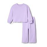 Amazon Essentials x Sofia Grainge Toddler Girls' French Terry Pant and Top Set, Lilac, 2T
